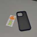 TORRAS Guardian Shockproof for iPhone 16 Pro Case, [4X Military-Grade Test Protection] Anti-Scratch DIY-Buttons Slim Thin Translucent Matte Hard Back Case for iPhone 16 Pro, Navy Blue