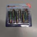 USA Bass Tackle Patriot Shad - Scent Infused Paddle Tail Swimbaits Pre Rigged Fishing Lures Premium Bait Strong Owner Hook, Fishing Gear for Bass Freshwater Predator Fish (1/4oz - 2.8", HD Trout)