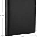 GERMUN Toploader Binder, Holds 288 Toploaders, 9 Pocket Top Loader Binders with Sleeves for 3 x 4'' Toploaders, Double-Sided Pocket Top Loader Storage Binder, Trading Card Binder - Carton Black