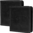 2-Pack Car Registration and Insurance Holder, Car Organization Vehicle Document Organizer with Magnetic Closure for Cards, License in Glove Box, Black