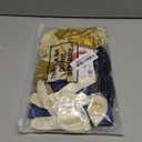 Navy Blue Birthday Confetti Balloons Kit Set 50 Pieces Photography Backdrop Banner Package for Boys Girls Men Women Birthday Party Decorations Supplies(Navy Blue and Gold)