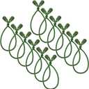 Shappy 24 Pieces Christmas Garland Ties for Banister Christmas Decorative Reusable Flexible Twist Ties for Garland Staircase Home Decoration Holiday Craft Wrapping (Green)