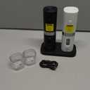 Home Hero Electric Salt and Pepper Grinder Set - Automatic Salt and Pepper Grinder Set Rechargeable. Electronic Salt and Pepper Shakers with LED Light, Electric Pepper Grinder & Salt Grinder, Set of 2 (White & Black)