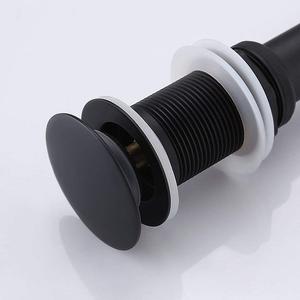 KES Pop Up Sink Drain w/o Overflow Matte Black