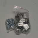 Tandefio Christmas Light Hooks for Gutter Guards Metal Christmas Light Clips for Outdoor, Screws Included, Compatible with Most Gutter Guards, Adjustable Fixing Position(50 Count)