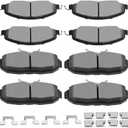 Ceramic Brake Pads Kits,SCITOO 8pcs Brakes Pads Set fit for 2005-2010 for Ford Mustang