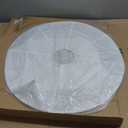 White Round paper lamp shade 50cm(19Inch) Chinses Lantern Pendant Lamp Shade,Large Foldable Lampshade, 19.69 inches