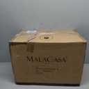 MALACASA Plates and Bowls Sets, Square Dinnerware Sets for 6 (30pcs), Series Blance