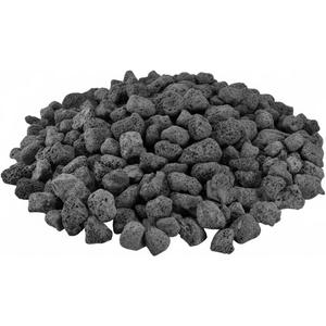 Mr. Fireglass Natural Lava Rock, 0.8"-1.2" Medium Volcanic Lava Rock for Indoor & Outdoor Fire Pits, Fireplaces, Fire Bowls & Fire Table, Decorative Garden Landscaping, Potted Plants -10 Pounds, Black