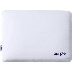 Purple DreamLayer Pillow - King Size - Cooling Memory Foam Alternative Neck Pillow, Soft Contour-Hugging GelFlex Grid and MicroAir Foam, Adjustable Loft, Pressure-Relieving Support
