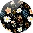 Typecase Folding Phone Stand: Foldable Phone Holder for Desk - Ultra Thin Adjustable Kickstand - Magnetic Phone Grip Home Desk Accessories Compatible with Phone Tablets (Midnight Garden)