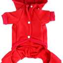 MeowWow Extra Small Puppy Dog Hoodie Dogs Clothes Sweater 4 Legs XS Dog Jumpsuit Fleece Sweatshirt Pet Outfit Girl Dog Winter Clothes Cotton Puppy Hoodies for Dogs Cats Apparel Large