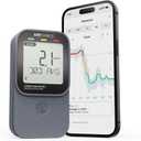Airthings 325 Corentium Home 2 Smart Digital Radon Detector - Portable and Easy-to-use Radon Testing with Bluetooth connectivity and Humidity & Temperature Sensors