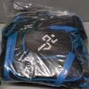 MORXPLOR Ski Boot Bag - 65L Padded, Waterproof Ski Travel Backpack for Gear & Accessories (Black blue)