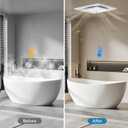 Bathroom Exhaust Fan with 3CCT LED Light, Ultra-Quiet 1.0 Sone & Effective Ventilation at 100 CFM, Easy Retrofit Without Attic Access for Moisture and Odor Control