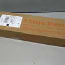 Hand Rails for Outdoor Steps, 2-5 Steps Wrought Iron Handrails for Outdoor Steps, Stair Railing for Porch, Home, Garden, Indoor, Staircase Handrails for Wooden, Cement, Brick, Marble (3 Steps)