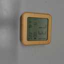 CHEREEKI Battery Operated Clock with Real Wood Case, Loud Alarm, Snooze, Automatic Light Sensor, Temperature, Date and Day of the Week Display (3 AAA Batteries Included)