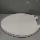 KOHLER 4636-RL-0 Cachet ReadyLatch Elongated Slow Close Toilet Seat, Soft Close Toilet Seat Quiet Lid, Contoured Grip-Tight Bumpers Installation Hardware, Apartment Essentials, White