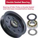 GELASKA 2 Pack 132-4718 Pulley Replaces eXmark 1-603843 Flat Idler Pulley, Toro 116-3626, 132-7543, E603843 for Toro Z147, Z153, Z149 Z150 X4850 X5450 Xs5450 Xs4850 Zx5400 Zx4800 Zx4820 Zx5420 Mowers