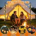 Aredy 4 Pack String Light Poles - 10FT Light Poles for Outside with Fork Base, Outdoor String Light Poles, Durable Poles for String Lights in Backyard, Deck, Garden, Wedding Events