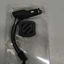 Scosche Magnetic Phone Mount for Car, USB Cigarette Lighter Adapter with Phone Holder, 12V Socket Plug-In, Adjustable Arm, Secure Magnet Grip, Built-In USB Charger for iPhone & Android Cell Phones (Black)