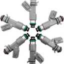 16450-R70-A01 6pcs Fuel Injectors 12 Holes Fits for Acura MDX RDX RL TL TSX ZDX Honda Accord Crosstour 3.0L 3.5L 3.7L V6 2008-2020 195500-1100 842-12352 FJ982
