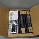 Double Rods Clothes Rack, Rolling Clothing Rack for Hanging Clothes Portable Wardrobe Rack, Metal Garment Rack Sturdy Coat Rack for Bedroom Laundry Living Room, Black