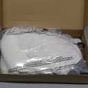 Cat Window Sill Perch with Large Bolster, Easy to Adjust & Assemble Cat Window Seat for Windowsill & Bedside, Pet Hammock Bed for Large Cats and Kittens (White, L)