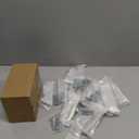 homdiy 20 Pack 3 Inch Brushed Nickel Cabinet Pulls, Solid Heavy-Duty Zinc Alloy Kitchen Handles, Modern Square Drawer Pulls for Cupboard, Dresser, Wardrobe (3" Hole Center)