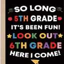 6 x OJsensai 5th Grade Graduation Card Gifts for Kids Boys Girls | Elementary School Graduation Card for Son Daughter Student5th Grade Card5th Grade Decoration Gifts,Heartfelt Inside Message