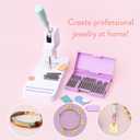 We R Makers, Jewelry Press Kit Machine, Includes 1 Jewelry Press, 34 piece Metal Stamping Kit, and Alignment Stickers