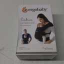 Ergobaby Embrace Cozy Newborn Baby Wrap Carrier (7-25 Pounds), Ponte Knit, Pure Black