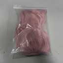 BERON 14 Inches Pink Wig for Women Girls Short Curly Synthetic Wig with Bangs Lovely Pink