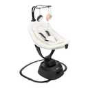 Babymoov Swoon Evolution Connect, App-Controlled Smart Baby Swing, Curly White