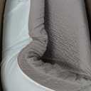 VALUXE 3 Inch Gel Memory Foam Mattress Topper King Size High Density Cooling Pad Pressure Relief Bed Topper Grey (with Removable & Washable Bamboo Cover)