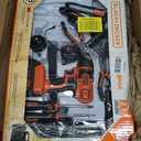 BLACK+DECKER 20V MAX 68-Piece Cordless Drill and Home Tool Project Kit with Tool Storage Bag (LDX120PK)