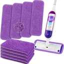 HOMEXCEL Reusable Microfiber Mop Pads for Swiffer PowerMop 8 Pack, Power Mop Pads Refills for 13 ''-15 '' Spray Mop, Machine Washable Pad Replacement for Multi-Surface Floor Cleaning