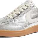 LUCKY STEP Women's Retro Fashion Sneakers Classic Casual Walking Shoes Non Slip Comfort Skate Shoes (9)