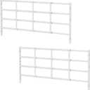 Fixed Window Safety Guard 19x 54 *2 Pack Adjustable Width Prevents Accidental Falls, Non-Egress, Tamper Resistant Screws Included, White, Single Pack