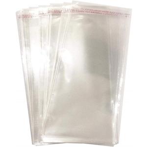 Borningfire 200 Pcs 4"x12" Clear Resealable Cellophane Bags Self Adhesive Sealing Treat Bags for Bakery Candy Cookie Prints Card Pretzels Lollipops Cake Pops