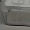 Gencywe Plastic Cupcake Carrier 24 Count, 2-Layer Cupcake Holder Carries with Lid & Handles, Cookie, Cake, Cupcake and Brownie Storage Carrier, Reusable Cupcake Box