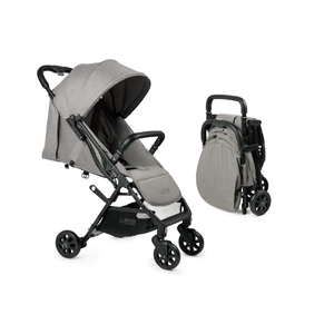 Lightweight Travel Stroller for Baby & Toddlers - Easy Fold & Compact Stroller with Canopy, Storage Basket, Multi-Position Recline & Convenient One-Hand Fold (Grey)