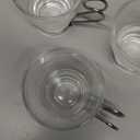 Bormioli Rocco Verdi Espresso Cup With Stainless Steel Handle, Set of 3, Gift Boxed, 3.5 ounces