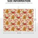 Christmas Dish Drying Mat for Kitchen Counter 18"x24", Gingerbread Man Candy Cane Coffee Mat Dishes Drying Pad Absorbent Drainer Mat Kitchen Countertop Protector Easy Clean