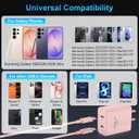 iPhone 17 16 15 Charger Fast Charging, 45W Dual USB C Android Phone Charger Block with 10FT Long Type C Cable Cord for Apple iPhone 17/Pro/Pro Max/Air/16/15 Plus/iPad/S26 Ultra/S25/S24/S23/S22(Pink)