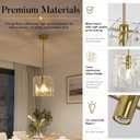 10 Inch Glass Pendant Lights Kitchen Island, Adjustable Height