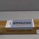 Matte Black Shower Curtain Rod 31-79 inches with Holders, Stainless Steel Shower Rod & Tension Rod, Adjustable Tension Shower Curtain Rod for Bathroom, Windows, Closet