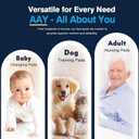 AAY Disposable Bed Pads 30"X36" (100pcs) Tear-Resistant Cloth Backing Underpads Super Absorbent Pee Pads Extra Large Premium Chucks for Adults Incontinence Pads Waterproof for Elderly, Kids or Puppy