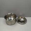 Set Of 2 Dog Water Bowl Stainless Steel 5.6 L/190 Oz No Spill Water Bowls 1.5 Gal Large Capacity No Splash Slobber Stopper Slow Drinking Spill Proof Bowls for Messy Drinkers, Including Pet Food Bowl