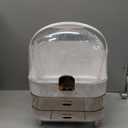 Makeup Organizer Countertop, Skincare Holder Bathroom Counter Organizer, Storage Box Cosmetic Display Cases, Teen Girl Gifts Make up Organizers for Vanity, Dresser (Rose Gold)